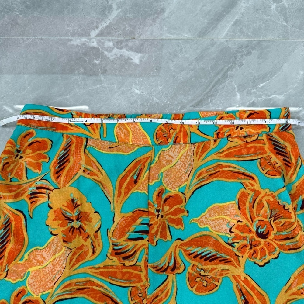 Women’s Bar III Trendy Floral Flat Front Wide Leg Pants Plus Size 14 Petite - Picture 16 of 16